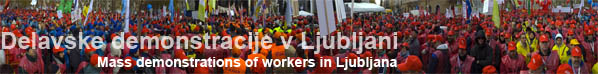 Delavske demonstracije v Ljubljani