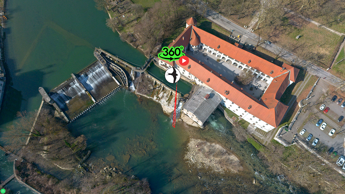 Zračni pogled na Fužine